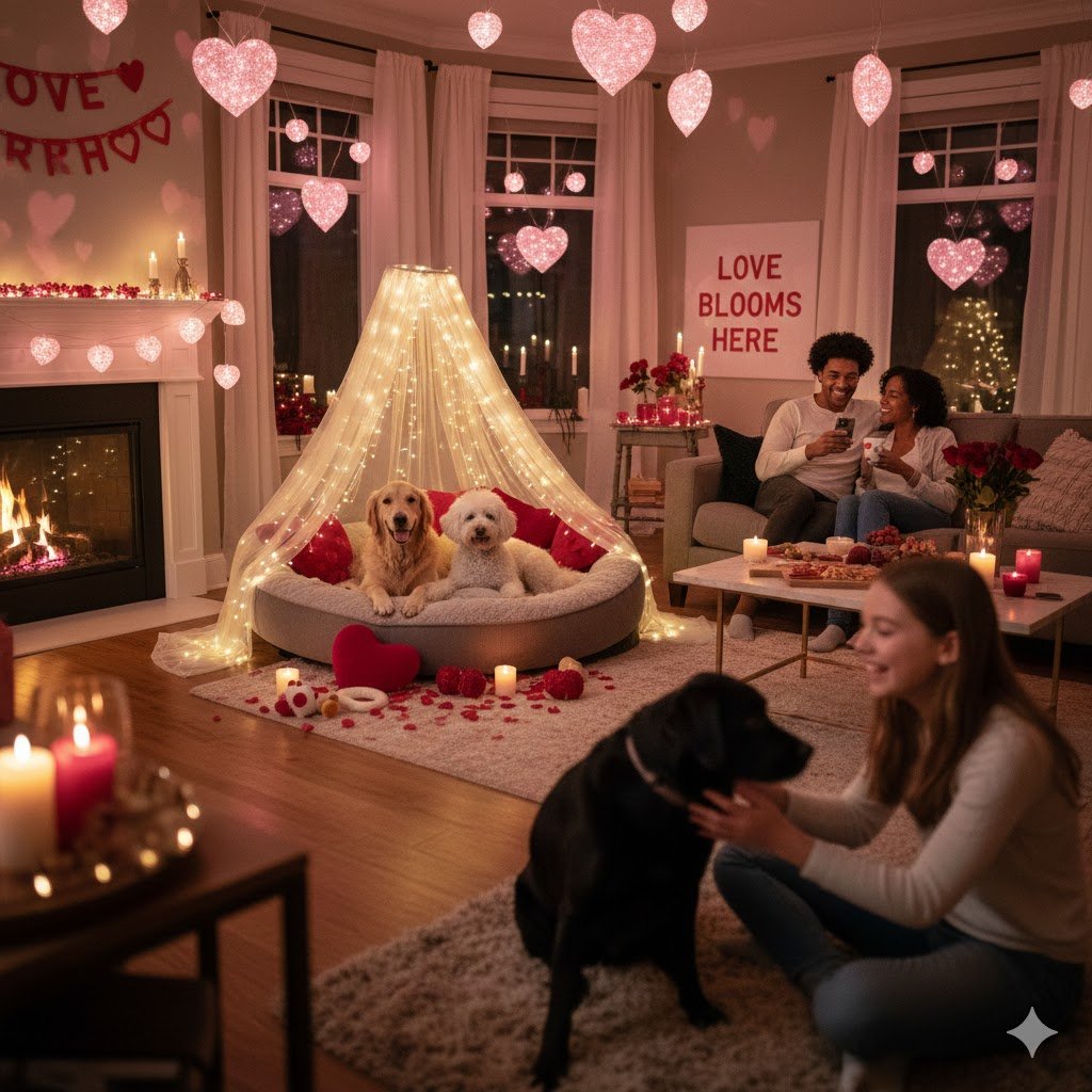 Dog Frendly Valentines Day Gifts; Soft Lighting for a Calm Mood