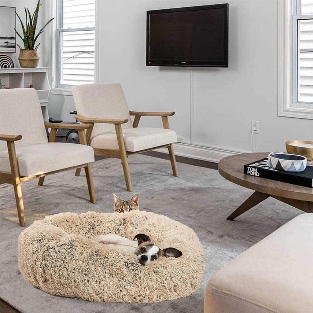 Plush Donut Cuddler Bed