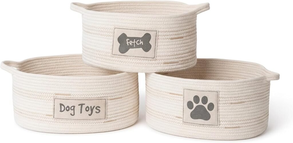 Stylish Dog Toy Storage Baskets